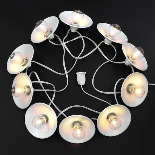 10ct. White Shade String Lights by Ashland®